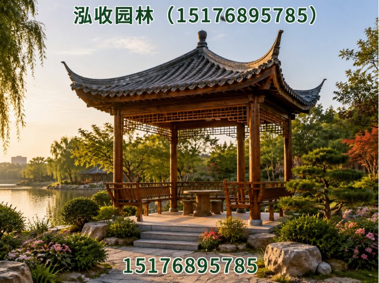 海北京津冀防腐木工程展示图